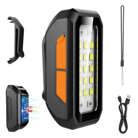 Suzii Clip on Rechargeable Night Running Lights for Runners Dog Walking, Waterproof Portable Magnetic Mini Handsfree Flashlight for Hiking, Cyclists,Jogging,Night Working, Camping, Outdoor Adventure