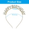Zorfeter Gold Happy Birthday Crown, Birthday Headband for Girls/Boys