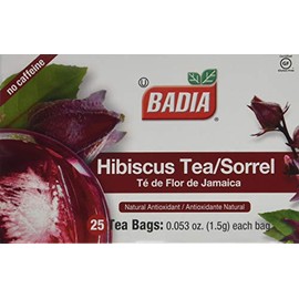 Badia Hibiscus Tea, 2 Pack (Each 25 Bags)