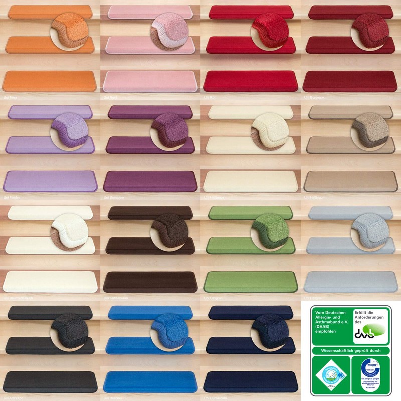 Kettelservice-Metzker® Vorwerk Stair Mats Single and Economy Sets Bordeaux 1