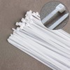 Cable Ties Clear White 300mm x 4mm (100 Pack), Plastic