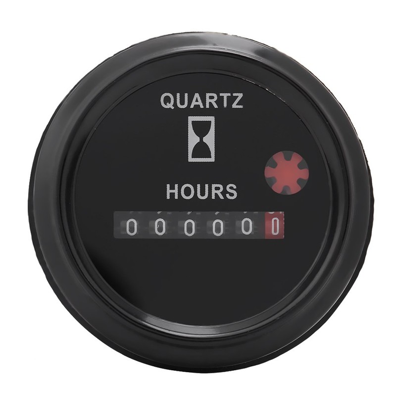 Operating Hour Counter 2 Inch Hour Meter 12V-36V DC AC