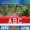 Pavement Stencils - 8 inch Alphabet KIT Stencil Set -