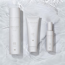 UNELESS Unelles Special Set Carbonated Shampoo Treatment, Hair Oil, Reduces Swelling, Scalp Smudges and Keeps Moisture
