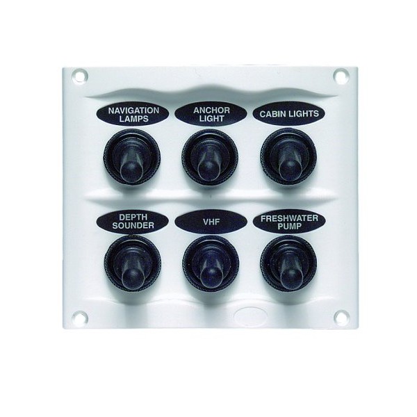BEP 900-6WP Splash Proof Panel - 6 Way