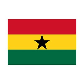 inking house Set of 5 x Ghana Flag Iron on Screen print Fabric Applique machine washable transfer Gahan