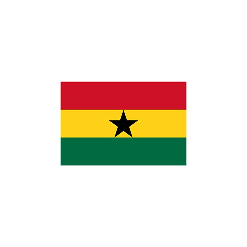 inking house Set of 5 x Ghana Flag Iron on