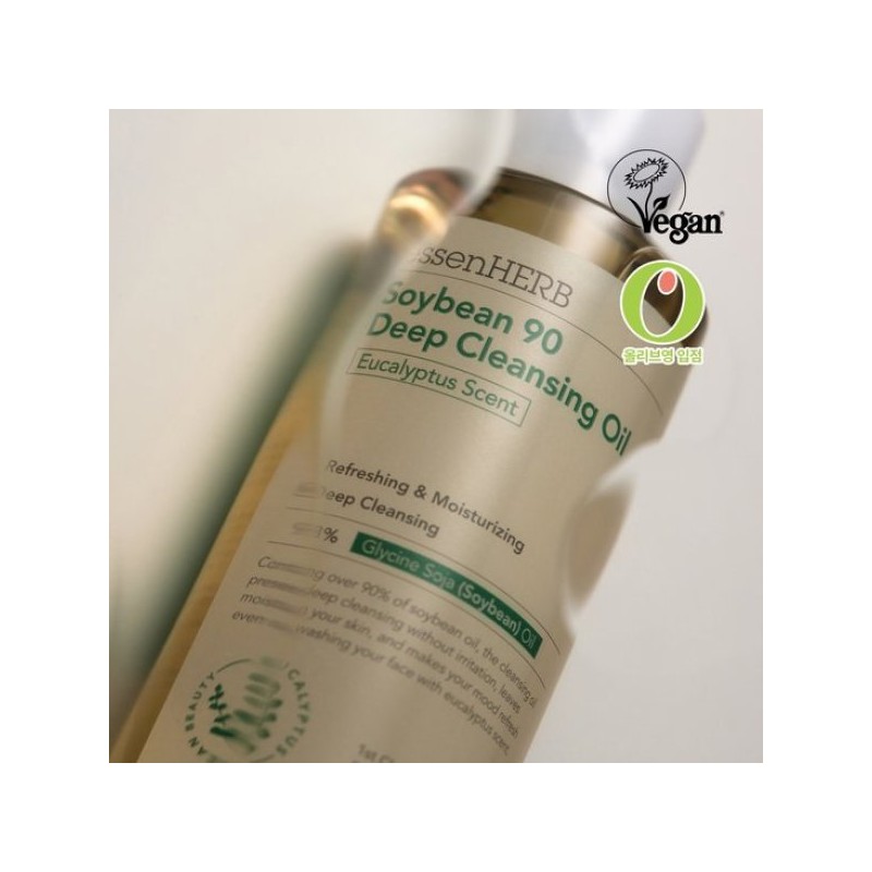 Essence Herb 에센허브 소이빈90 딥클렌징오일 유칼립투스 300ml Essenhurb Soybean 90