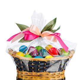 Large Cellophane Bags,26x32 Inch Big Clear Basket Bags 10PCS Cellophane/Cello Wrap for Gift Baskets