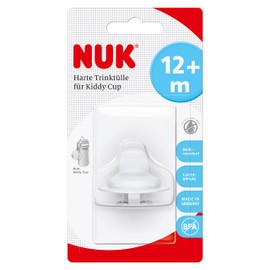 NUK 10255311 Hard Drinking Spout for Kiddy Cup, Bite-Resistant, Smooth and Leak-Proof, from 12 Months, BPA-Free, White