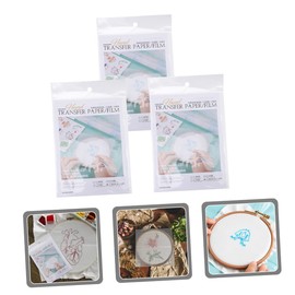 MAGICLULU 1 Juego De Estabilizadores De Bordado De Película Soluble En Agua Estabilizador Soluble En Agua Para Bordado Papel De Transferencia Dibujo Papel Blanco Lienzo Bordado Papel De