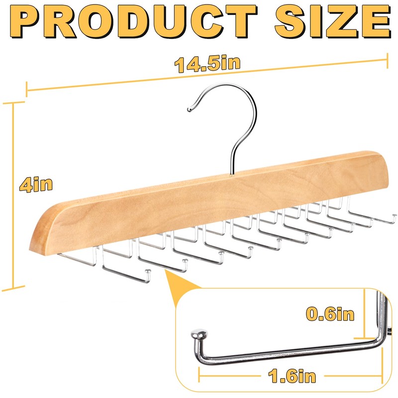 Resovo Tank Top Hanger with Premium Wood, 20 Large Capacity,