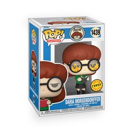 Epic Collectibles TV Show: Daria - Daria Morgendorffer in Flaming Glasses (Chase Variant) Vinyl Figure Bundle with Compatible Funko Pop Box Protector