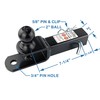 TOPTOW ATV/UTV Trailer Hitch Towing Ball Mounts, 2-Inch Ball, Clevis