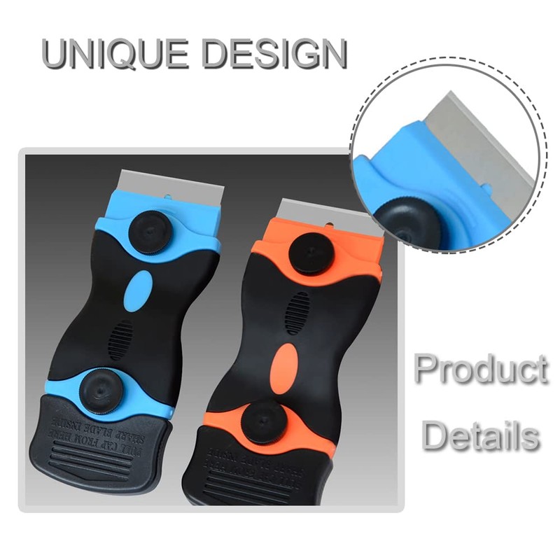 Glass Ceramic Hob Scraper Plastic Scraper Double Edged Safety Cleaning