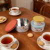 PHILPETY Decorative Flower Storage Box Rural Tin Gift Box Tinplate