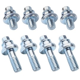 Wogomz 4 Pairs 3/8" Side Post Battery Terminal Bolt, Battery Side Post Extender Stud Kit, 2 Different Lengths Battery Terminal Stud Connector, Universal Automotive Side Terminal Bolts