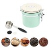 Coffee Canister Mint Green Food Grade Stainless Steel Airtight Coffee