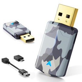 2025 Pro Mini Wireless CarPlay Adapter, Converts Wired to Wireless for Carplay & Android Auto, Fast Stable Connection, Lower Latency, Easy Setup in 2016+ Cars, iOS 10+/Android 11+, USB/Type-C Blue