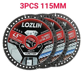 3PCS 4.5"(115MM) Diamond Tile Cutting Blades - Ultra-Thin Dry Cutting Disc for Ceramic, Marble, Granite - Angle Grinder Blades& Durable for Masonry/Construction Power Tool:_3PCS 