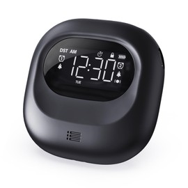 Zebon Doppelwecker, leistungsstark, mit Bett-Shaker, vibrierender Wecker für Erwachsene und Jugendliche, batteriebetrieben, digitale Reiseuhr für Schlafzimmer, DST, Tag