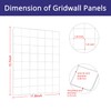 WELLCO Grid Wall Panels, 15.7"x 11.8" Grid Wall for Any