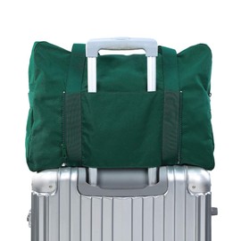 Foldable Travel Duffel Bag, Sports Duffels Gym Bag, Rainproof Nylon Totes, Sports Shoulder Handbag, Lightweight Duffle Bags for Women & Men, Weekend Bag by VanFn P.Travel Series (Dark Green)