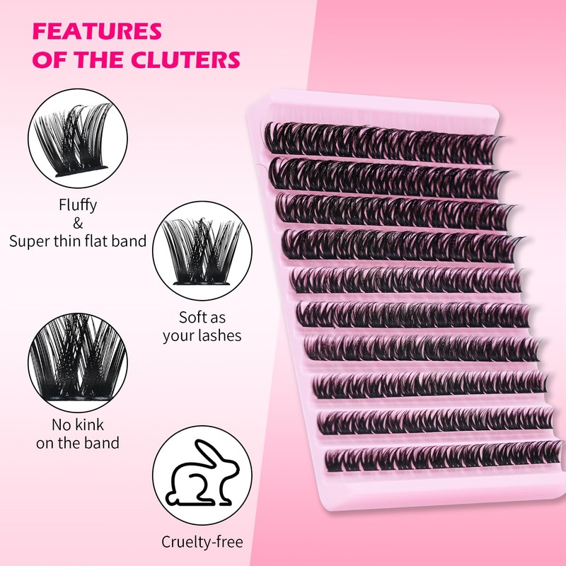 RITALASH Lash Clusters DIY Cluster Lashes Fluffy Volume Eyelash Clusters