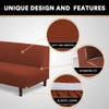 Stretch Armless Futon Cover Futon Slipcover Full Queen Size Futon