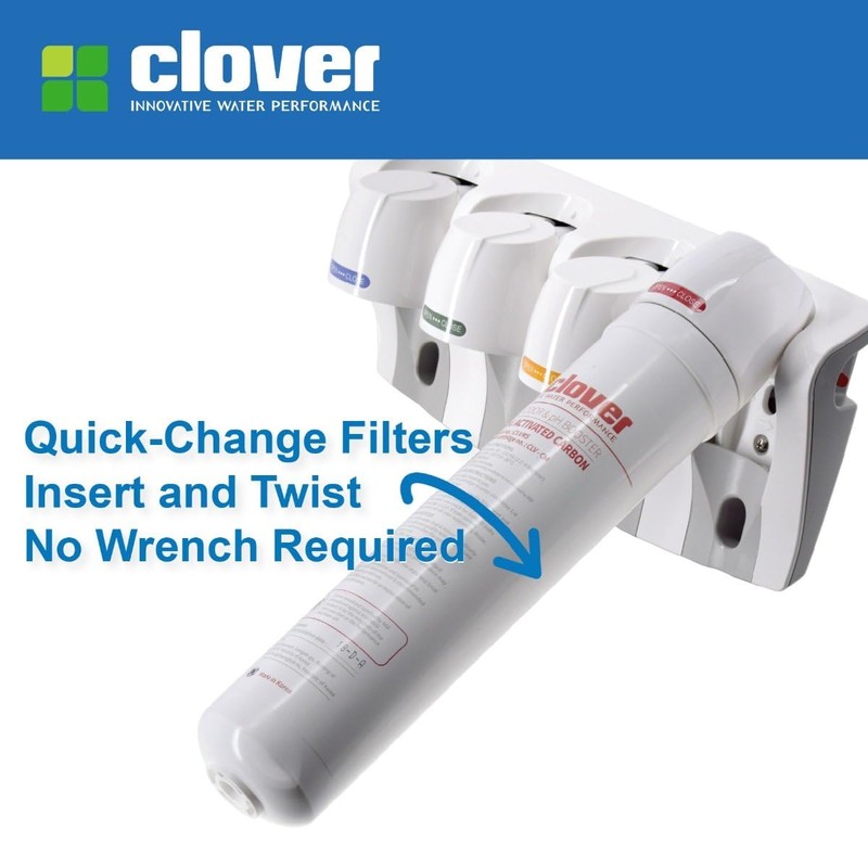 Aquverse Clover Carbon and Mineral Replacement Filter for Under-Sink RO