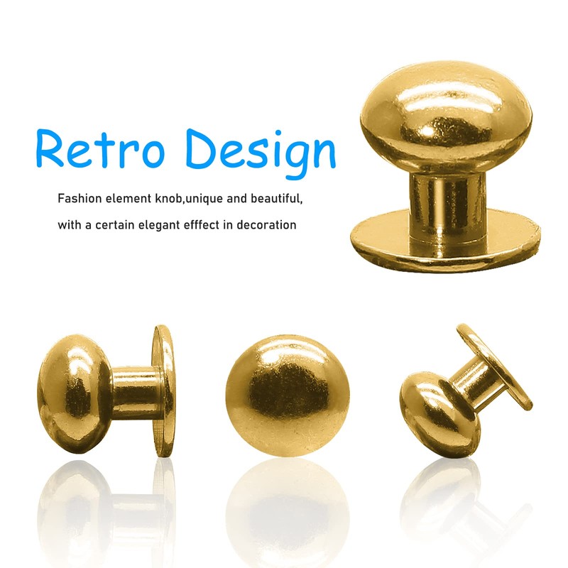 Jiozermi 24 Packs Mini Drawer Pulls, 0.39 Inch Diameter Round