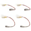Upgraded 4pcs 2-Pins Car Door Speaker Wiring Harness Adapter Connector