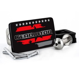 JEEP Gladiator Trailer Tow Hitch Cover - 2 INCH Receiver - Solid Brass UV Printed
