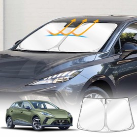 X-CAR Windscreen Sun Shade for MG MG4 2023-2025 Blocks UV Rays Foldable Custom Wind Screen Sun Visor Protector