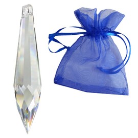 Crystal Birnel 76 mm 1 Piece in Fine Gift Bag - Rainbow Crystal - Feng Shui - Esoteric - Window Decoration - 30% Pbo Lead Crystal - Multifaceted - Crystal Hanging - Chandelier Hanging - Crystal Lace