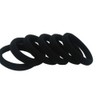 Kingsie Ponytail Hair Rubber Black Outer Diameter 2.2 inches (5.5