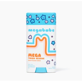 Megababe Mega Thigh Rescue Anti-Chafe Stick | Prevents Skin Chafe & Irritation | Thighs, arms, Bra-Lines & More | Summer Vacation Essentials | 3.25oz (Pack of 1)