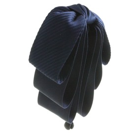 KOBE VINGTAINE H-933 Ribbon Banana Clip, Satin, Large, Hair Clip, Hair Accessory - nvy