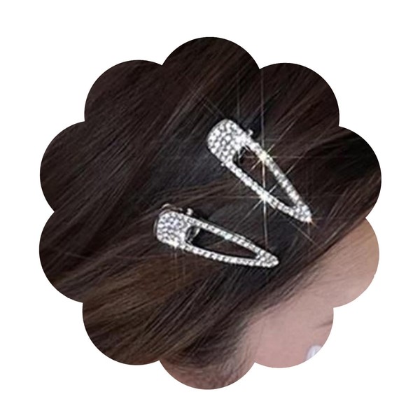 Elegant Rhinestone Hairpins, Meticulously Designed, Eye-Catching Decorations, Charming And Radiant,