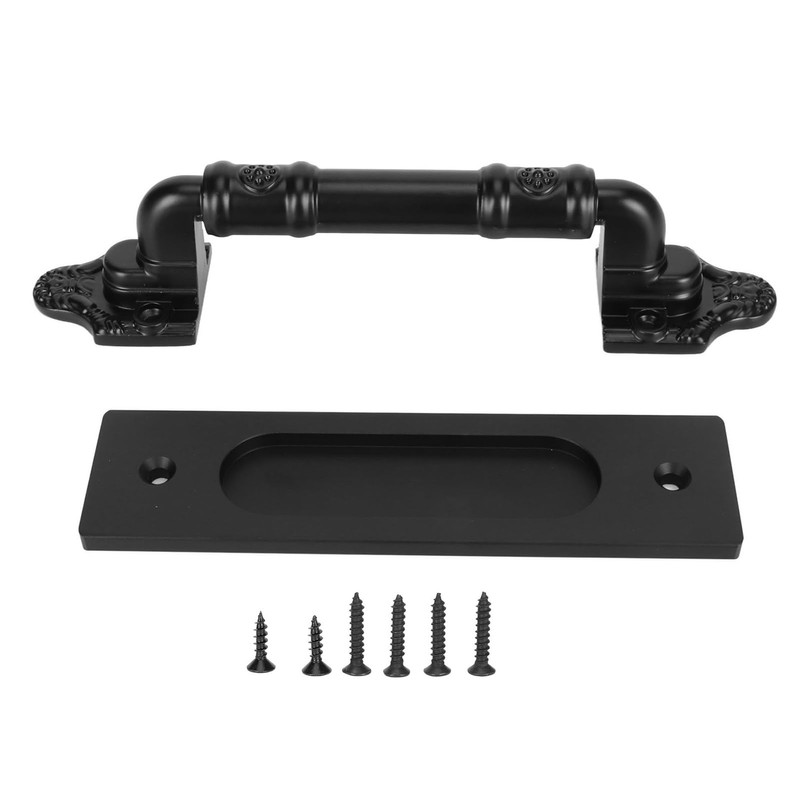 Sliding Barn Door Handle Double Sided Black Barn Door Pull