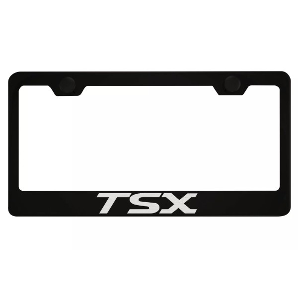 MVP Black License Plate Frame For Acura TSX