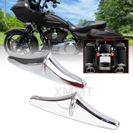Unbranded Saddlebag Rear Edge Accent Tip Trim For Harley Electra Glide Road King Softail