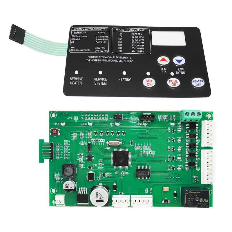 42002-0007S Pool Heater Control Board & 472610Z Switch Membrane Pad