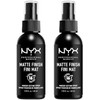Nyx Professional Makeup, Dúo Spray Fijador De Maquillaje, Acabado Mate