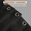 Mebix TRD Cortina de Baño 200x200cm Impermeable, Antimoho con 12