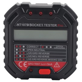 HT107B Socket Tester with LCD Display Frequency Test Electric Circuit Detector