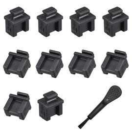 10PCS Silicone SFP-B Anti Dust Plug Cap Cover Protectors SFP Stopper Cap Port Cover for Protect Devices Data Port