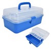 Plastic Storage Box Portable 3 Layer Folding Handheld Tool Organizer