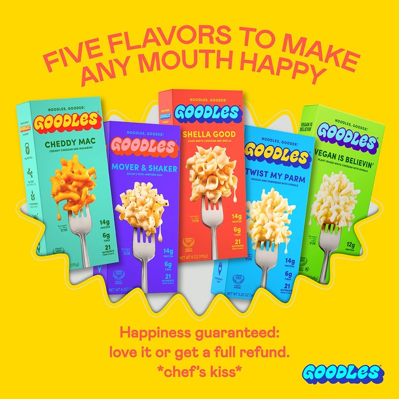 Goodles Shella Good Mac & Cheese 4 Pack, 6oz -