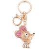 Axmerdal Crystal Rhinestone Keychain for Women Cute Small Mouse Key